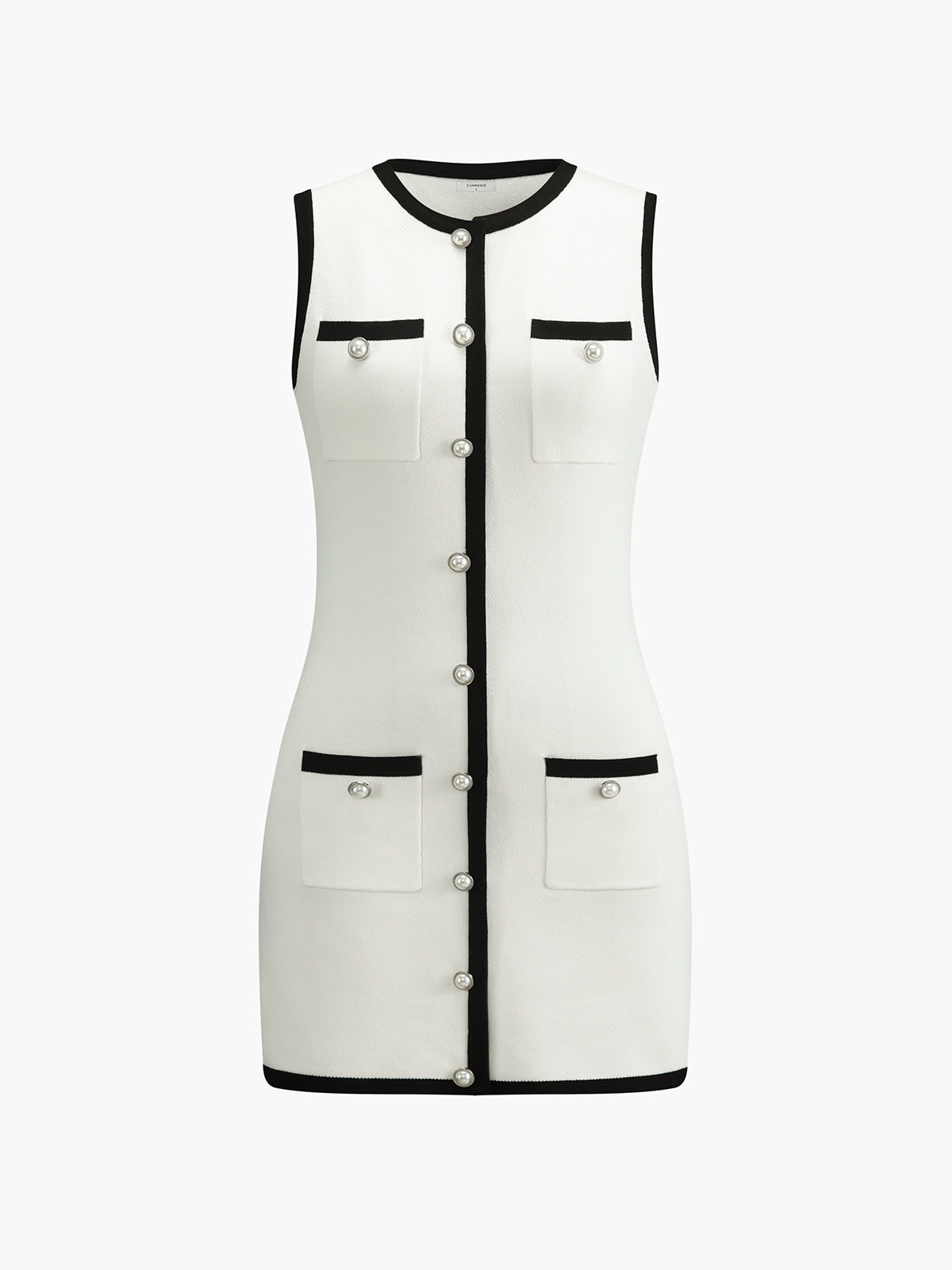 AMY | Sleeveless Short Sweater Dress