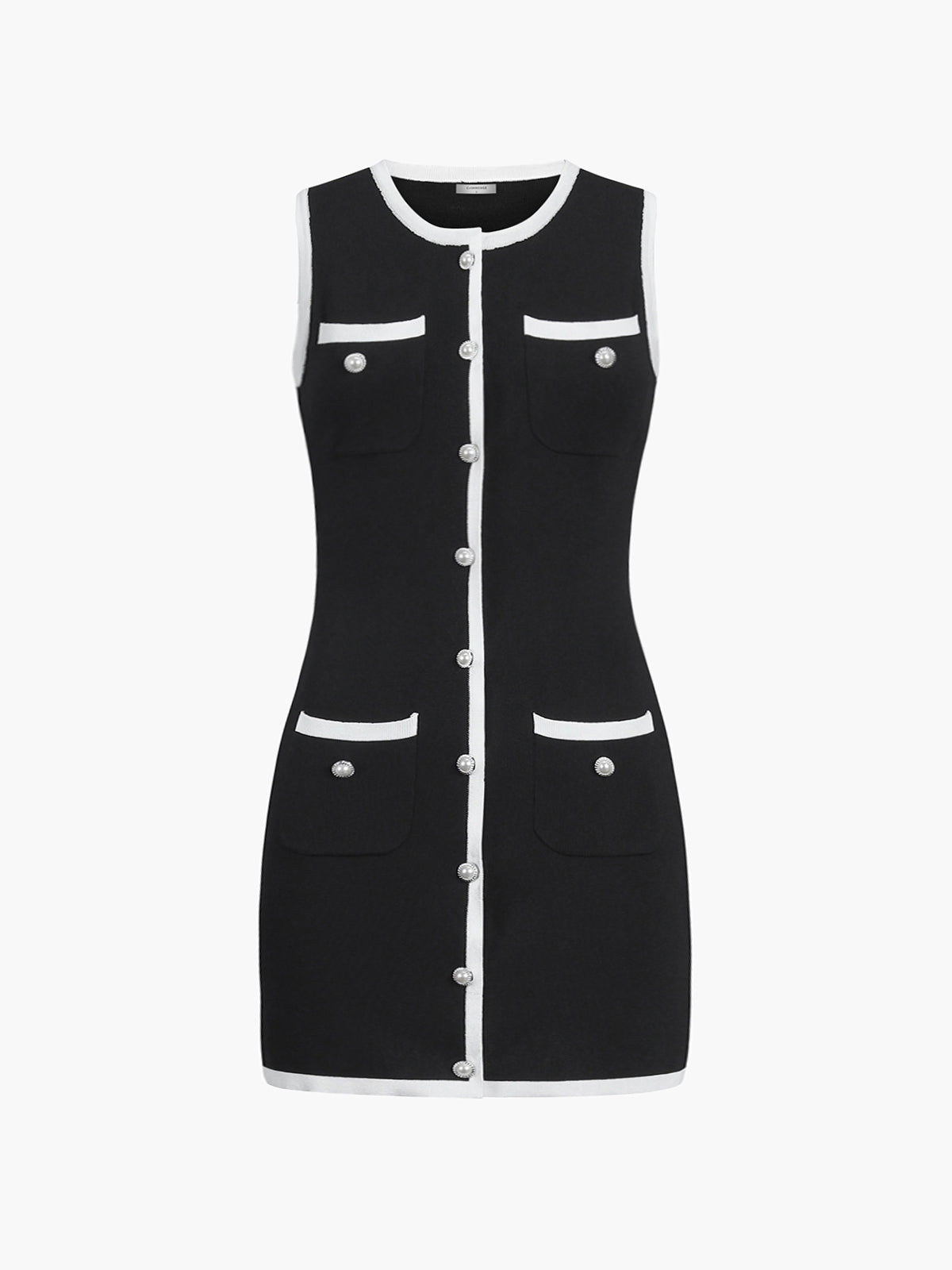 AMY | Sleeveless Short Sweater Dress